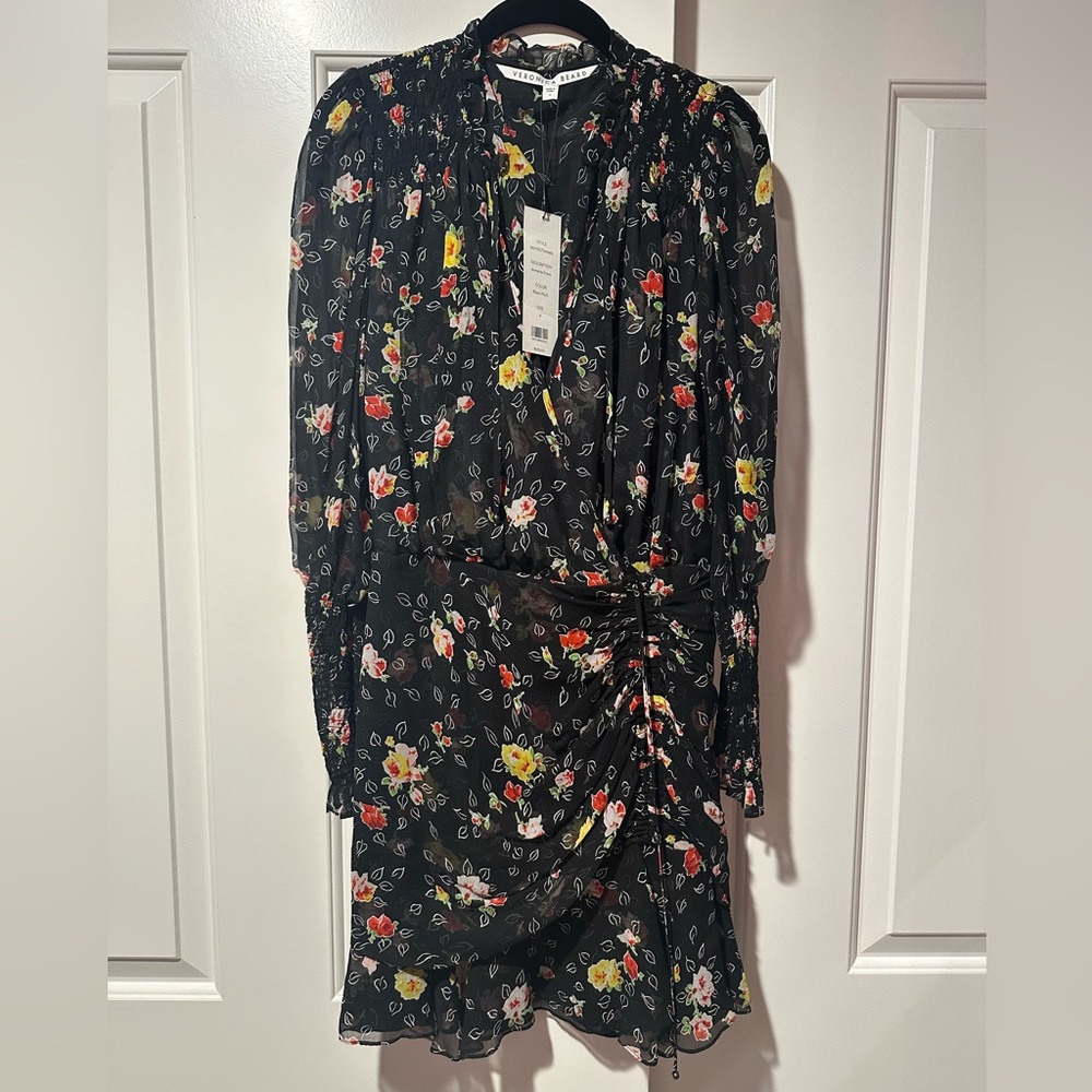 NWT Veronica Beard Armeria Dress $595 RRP Size 4 Color: Black Multi
